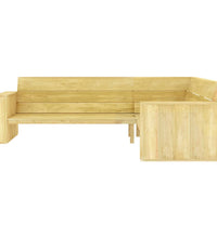 4-tlg. Garten-Lounge-Set Kiefernholz Imprägniert