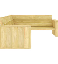 4-tlg. Garten-Lounge-Set Kiefernholz Imprägniert