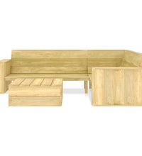 2-tlg. Garten-Lounge-Set Kiefernholz Imprägniert