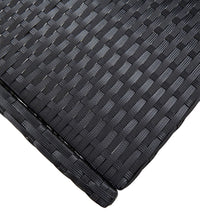 7-tlg. Gartenbar-Set mit Kissen Poly-Rattan Schwarz