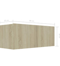 TV-Schrank Sonoma-Eiche 80x30x30 cm Holzwerkstoff