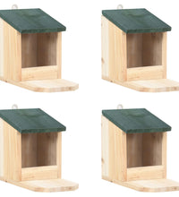 Eichhörnchen Futterhäuser 4 Stk. Tannenholz