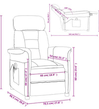 Massagesessel Schwarz Wildleder-Optik