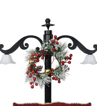 Weihnachtsbaum mit Schnee und Schirm-Fuß Blau 170 cm PVC