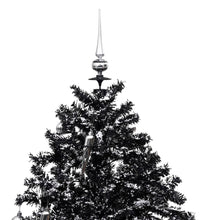 Schneiender Weihnachtsbaum mit Schirmfuß Schwarz 140 cm PVC