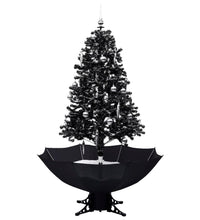 Schneiender Weihnachtsbaum mit Schirmfuß Schwarz 170 cm PVC