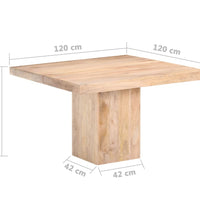 Esstisch 120x120x77 cm Mango Massivholz