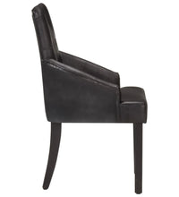 Esszimmerstühle 2 Stk. Schwarz Echtes Ziegenleder