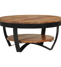 Couchtisch 65x65x32 cm Massivholz Akazie