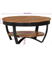 Couchtisch 65x65x32 cm Massivholz Akazie