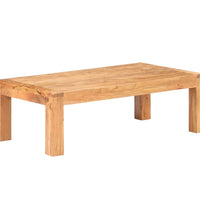 Couchtisch 110x60x35 cm Massivholz mit Honigfarbenem Finish