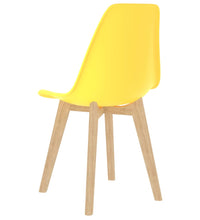 Esszimmerstühle 4 Stk. Gelb Kunststoff
