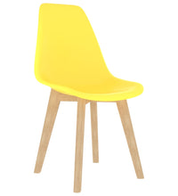 Esszimmerstühle 6 Stk. Gelb Kunststoff