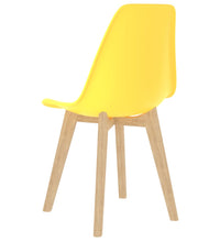 Esszimmerstühle 6 Stk. Gelb Kunststoff