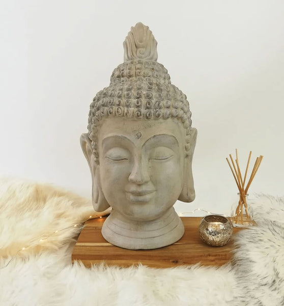 ProGarden Buddha-Kopf Dekoration 23x22x45 cm