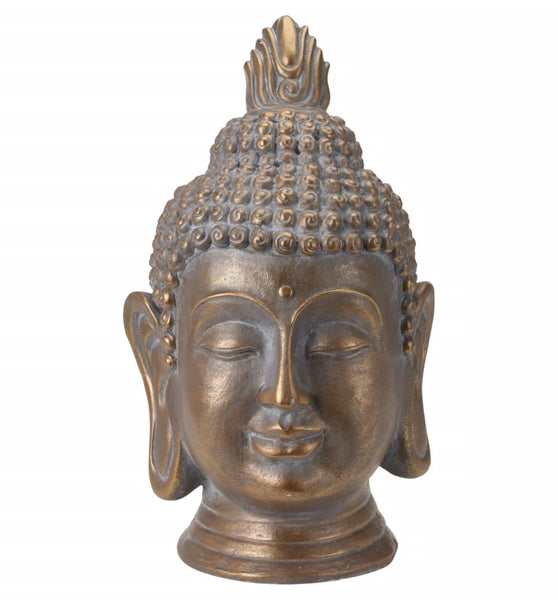 ProGarden Buddha Kopf Deko 31x29x53,5 cm