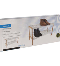 Storage solutions Schuhregal mit 2 Ebenen 70x26x36 cm