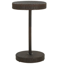 Gartentisch Braun 60,5x106 cm Poly Rattan