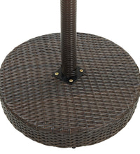 Gartentisch Braun 60,5x106 cm Poly Rattan