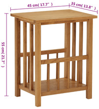 Zeitungstisch 45x35x55 cm Eiche Massivholz