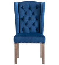 Esszimmerstuhl Blau Samt