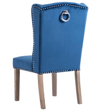 Esszimmerstuhl Blau Samt