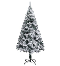 Künstlicher Weihnachtsbaum mit Schnee Grün 150 cm PVC