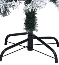 Künstlicher Weihnachtsbaum mit Schnee Grün 150 cm PVC