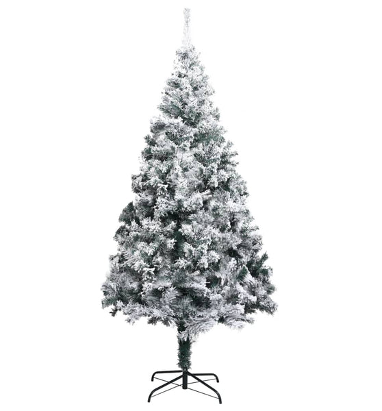 Künstlicher Weihnachtsbaum mit Schnee Grün 240 cm PVC