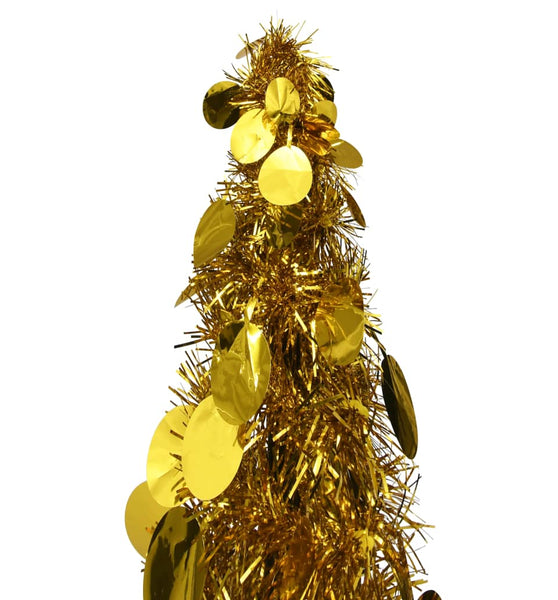 Künstlicher Pop-Up-Weihnachtsbaum Golden 120 cm PET