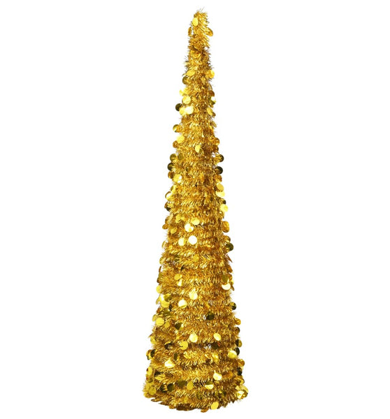 Künstlicher Pop-Up-Weihnachtsbaum Golden 180 cm PET