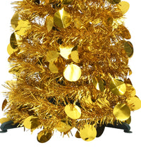 Künstlicher Pop-Up-Weihnachtsbaum Golden 180 cm PET