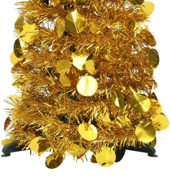 Künstlicher Pop-Up-Weihnachtsbaum Golden 180 cm PET