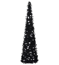 Künstlicher Pop-Up-Weihnachtsbaum Schwarz 150 cm PET