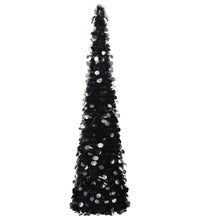 Künstlicher Pop-Up-Weihnachtsbaum Schwarz 180 cm PET