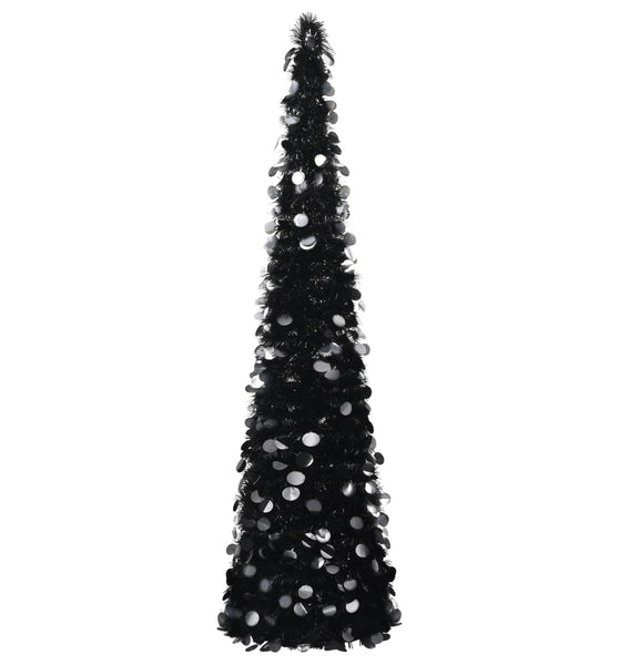 Künstlicher Pop-Up-Weihnachtsbaum Schwarz 180 cm PET