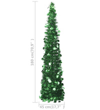 Künstlicher Pop-Up-Weihnachtsbaum Grün 180 cm PET