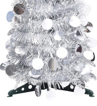 Künstlicher Pop-Up-Weihnachtsbaum Silber 120 cm PET