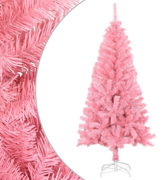 Künstlicher Weihnachtsbaum mit Ständer Rosa 150 cm PVC