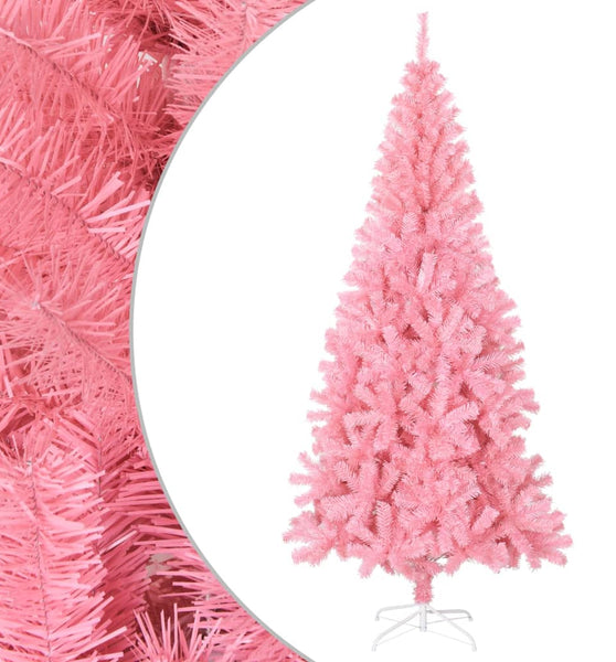 Künstlicher Weihnachtsbaum mit Ständer Rosa 180 cm PVC