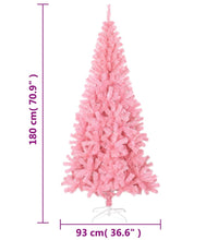 Künstlicher Weihnachtsbaum mit Ständer Rosa 180 cm PVC