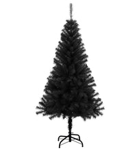 Künstlicher Weihnachtsbaum mit Ständer Schwarz 150 cm PVC