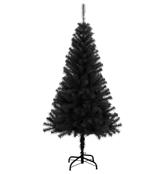 Künstlicher Weihnachtsbaum mit Ständer Schwarz 150 cm PVC