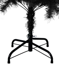 Künstlicher Weihnachtsbaum mit Ständer Schwarz 150 cm PVC