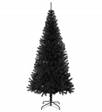 Künstlicher Weihnachtsbaum mit Ständer Schwarz 180 cm PVC