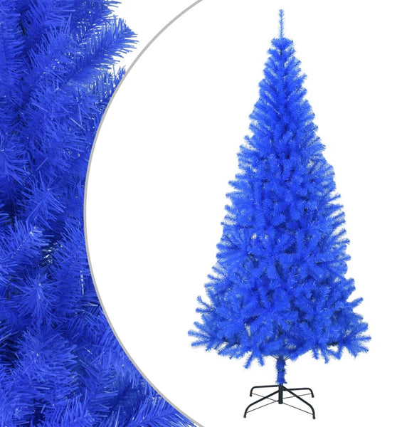 Künstlicher Weihnachtsbaum mit Ständer Blau 210 cm PVC