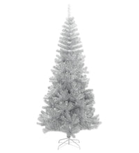 Künstlicher Weihnachtsbaum mit Ständer Silber 210 cm PET