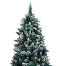 Künstlicher Weihnachtsbaum mit Zapfen und Schnee 150 cm