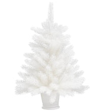 Künstlicher Weihnachtsbaum Naturgetreue Nadeln Weiß 65 cm