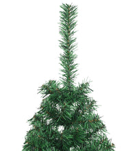 Künstlicher Halb-Weihnachtsbaum mit Ständer Grün 150 cm PVC